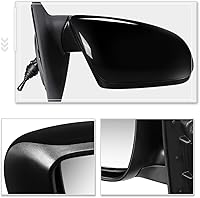 Vista 5 de [Lado derecho/pasajero] Espejo de puerta de vista lateral de ajuste manual de estilo de fábrica compatible con Kia Forte Koup 10-13