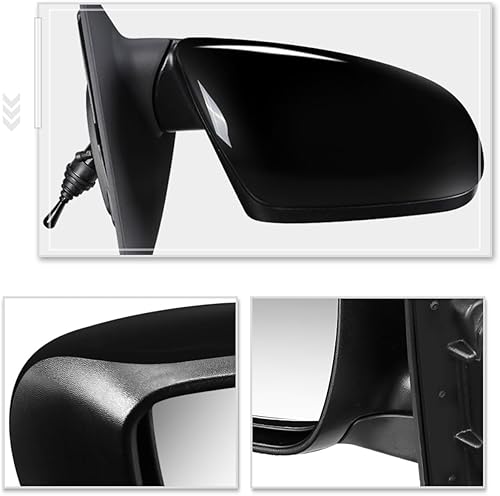 Miniatura 5 de Lado derechopasajero Espejo de puerta de vista lateral de ajuste manual de estilo de fábrica compatible con Kia Forte Koup 10-13