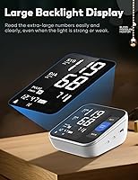 Vista 5 de Blood Pressure Monitors for Home Use Upper Arm, Accurate Cuff 8.7”-15.7” Monitor with Large Backlight Display 2 Users 240 Sets Memory & HR