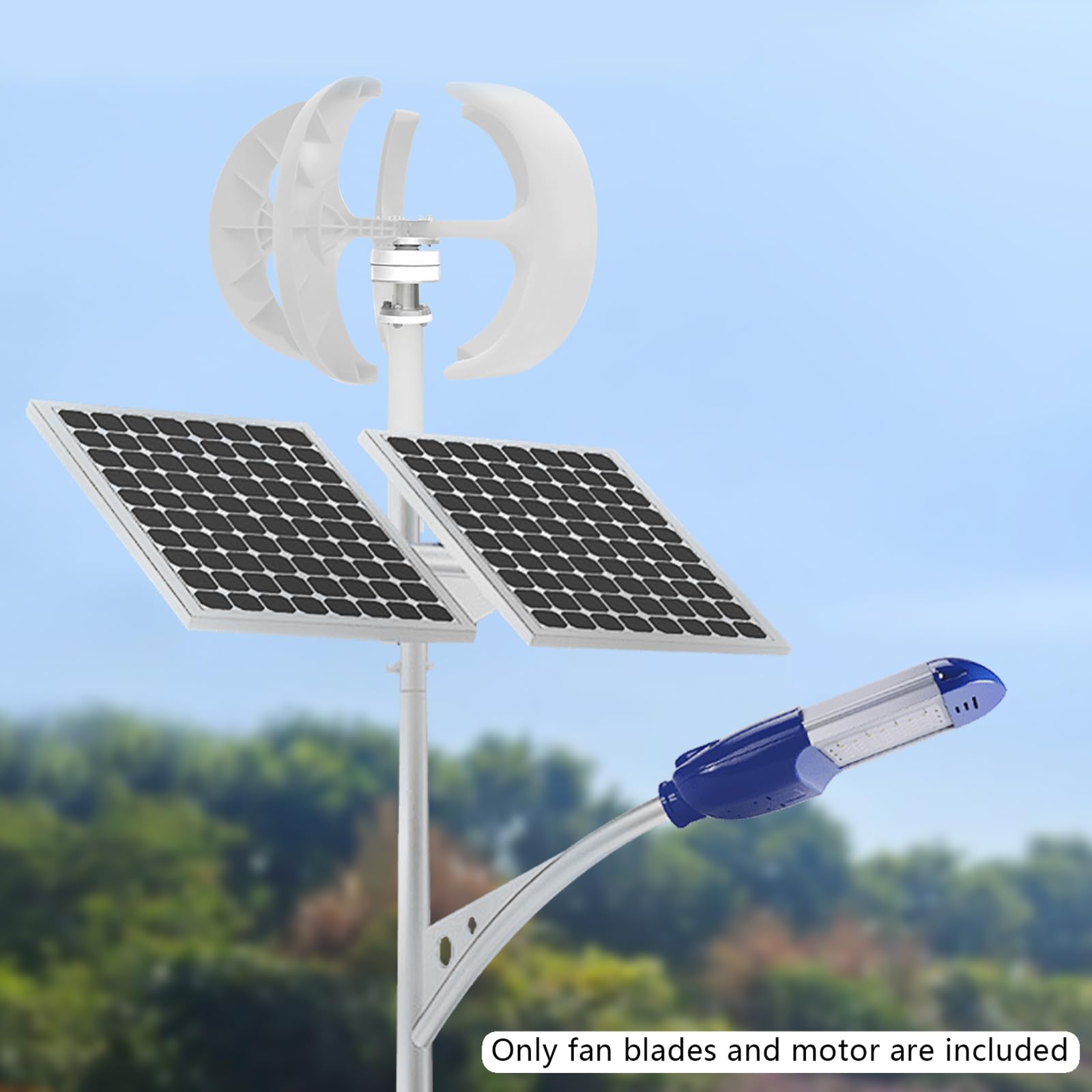 Generatore di turbina eolica, 600 W, generatore eolico 24 V con controller, generatore eolico 5 lame Helix Wind Power Turbina per balconi, roulotte, barche