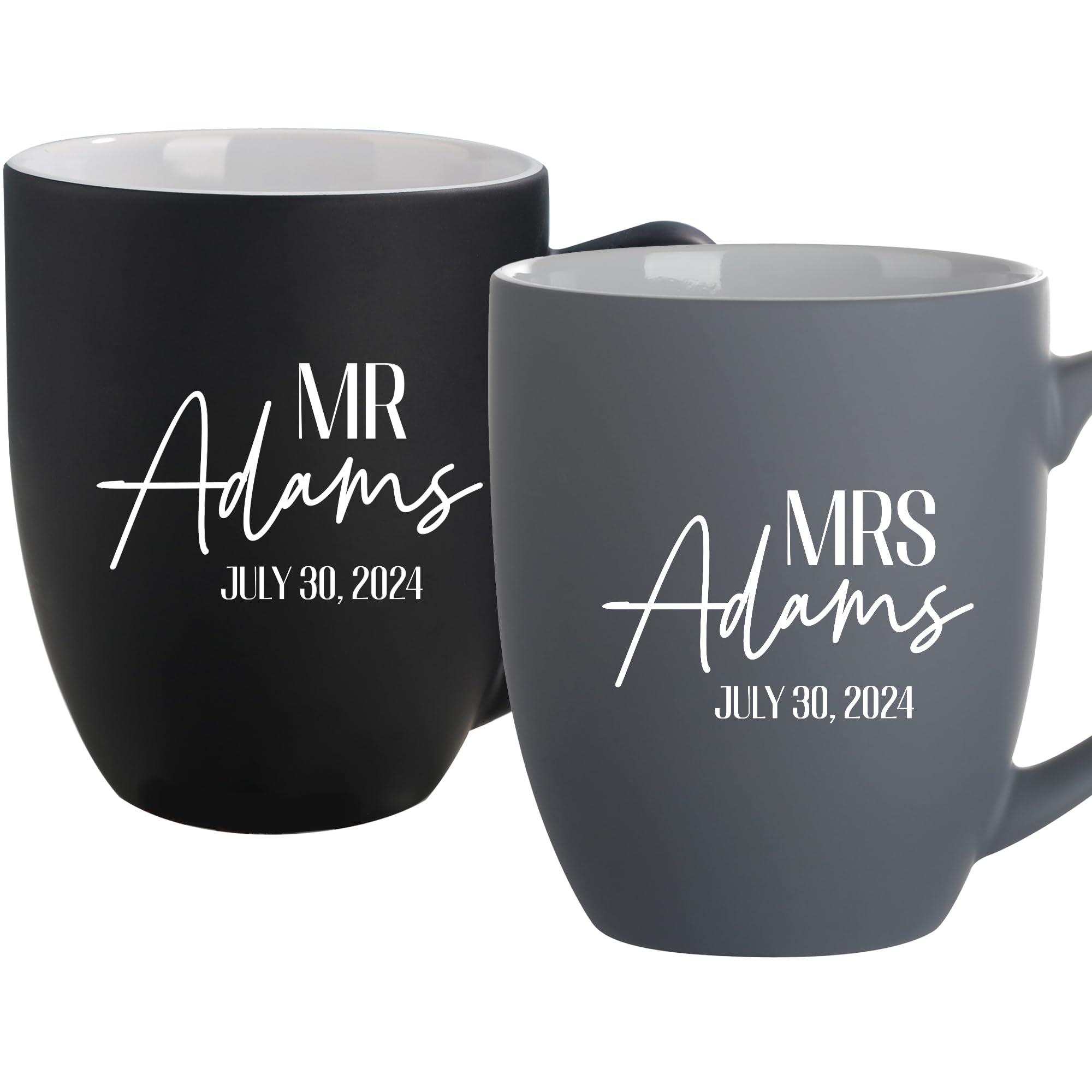 Personalized Mr and Mrs Coffee Mug Set of 2 Custom His — free download