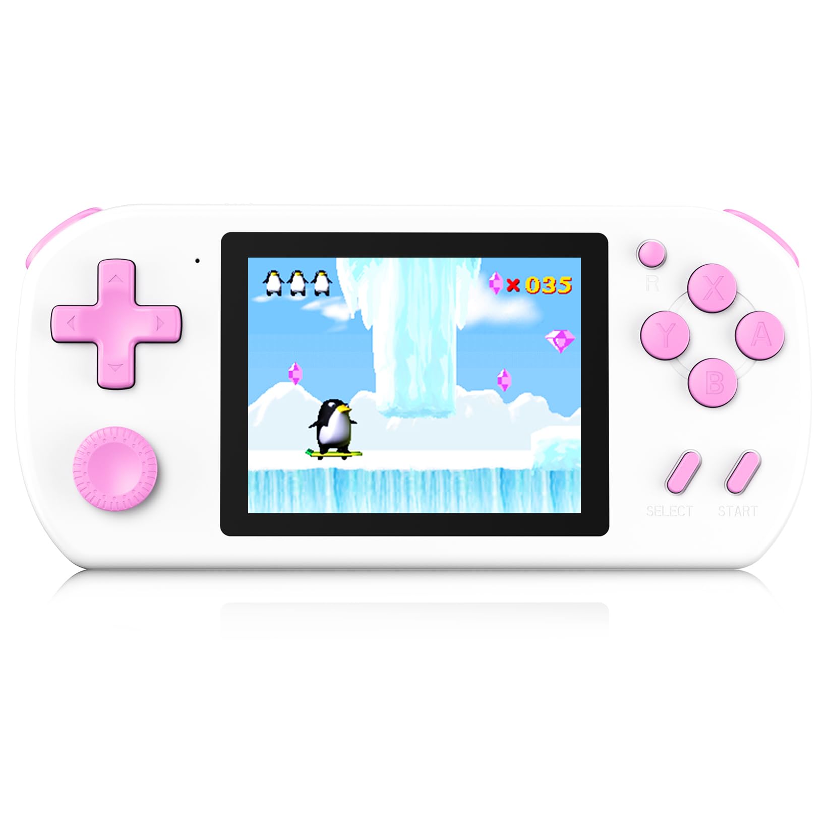 Great Boy Handheld Games for Kids with 218 Retro Video Game 3.0'' Color Screen Rechargeable Arcade Gaming Player,Birthday Xmas Gift (White)