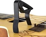 WINGO Pro Ukulele Capo for Soprano Concert Baritone, Black.