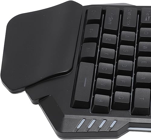 Miniatura 8 de Diyeeni Teclado para juegos con una sola mano, 35 teclas RGB teclado mecánico para juegos, teclado ergonómico profesional para juegos con teclas