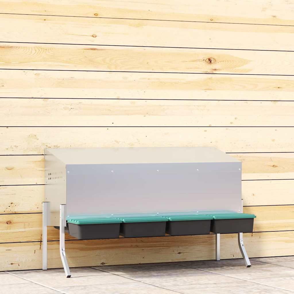 Genérico Nido para gallinas con 3 Compartimentos y Patas de Acero galvanizado-4104904