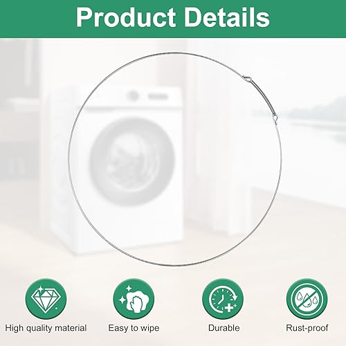 Miniatura 7 de 134527100 Abrazadera de arranque para lavadora de carga frontal Frigidaire Electrolux Anillo de retención 134365400, abrazadera de sello de puerta