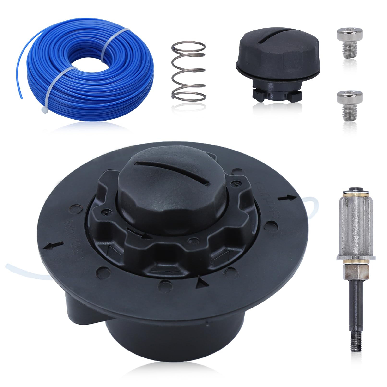 Cabezal de desbrozadora C5-2 para Stihl FS38, FS40, FS40C, FS45, FS45C, FS46, FS50, FSE 60, FSE 71, FSE 81 desbrozadora, sustituye a OEM C5-2, 4006 710 2106, 4006 710 210 03