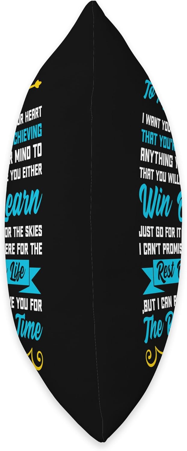 Dear Son Gifts To My Son from Mom Mother Cute Funny Kid Boy Throw Pillow, 18x18, Multicolor