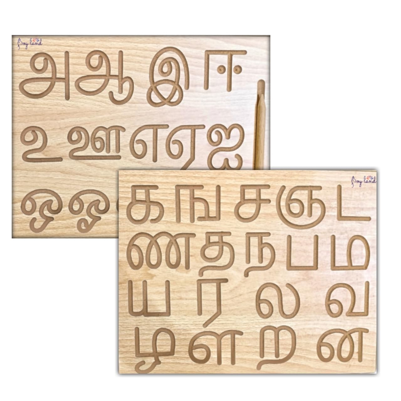 JOYLAND Educational Tracing Wooden Board for Kids and Learning Slates for Children | Wooden 2 in 1 Both Side Reversable Tracing Slate Board with Dummy Pencil (Tamil Vowels & Consonant) (B0CMV3GLF6) Amazon Price History, Amazon Price Tracker