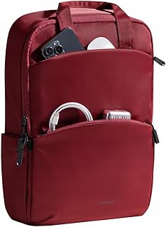 Innostyle Mochila para ordenador portátil de 15,6 a 16 pulgadas, gran capacidad para mujer, impermeable, 25 L, bolsillo para tablet compatible con Macbook Air/Pro, Dell, ASUS, rojo, L