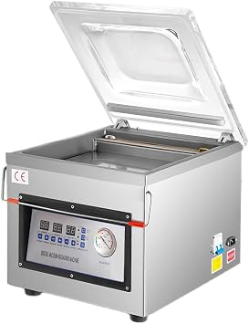 Professional Chamber Vacuum Sealer, Automatic Control,6.5 Cbm/h,12"Sealing Width,Stainless Steel,Food Packaging Machine for Household and Commercial,Industrial Vacuum Machine