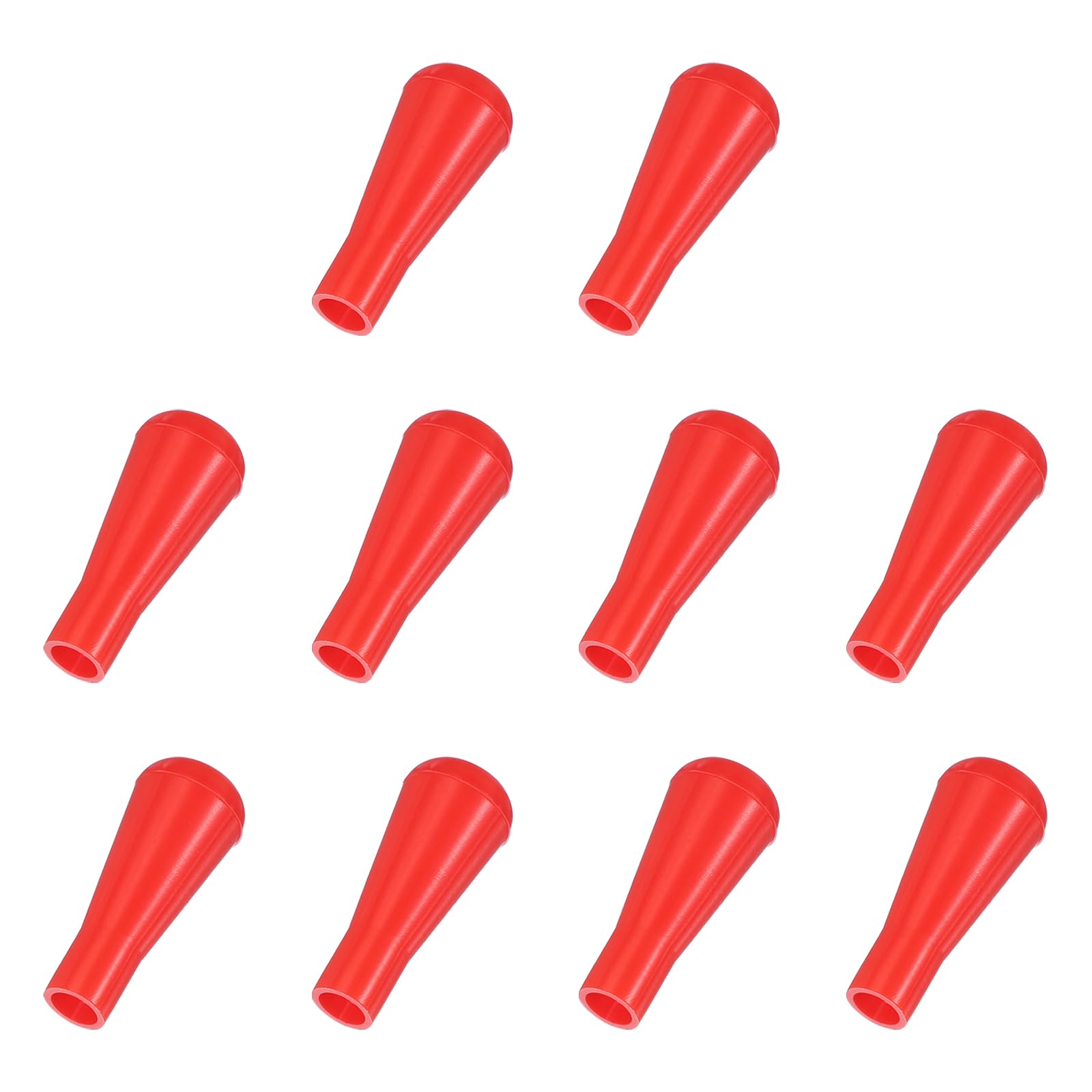 PATIKIL Soft Rubber Arrowhead, 10 Pcs Safety Archery Arrow Tips Practice Tips Broad Heads Replacements Arrow Points for Hunting Outdoor Archery Game Practice, Red