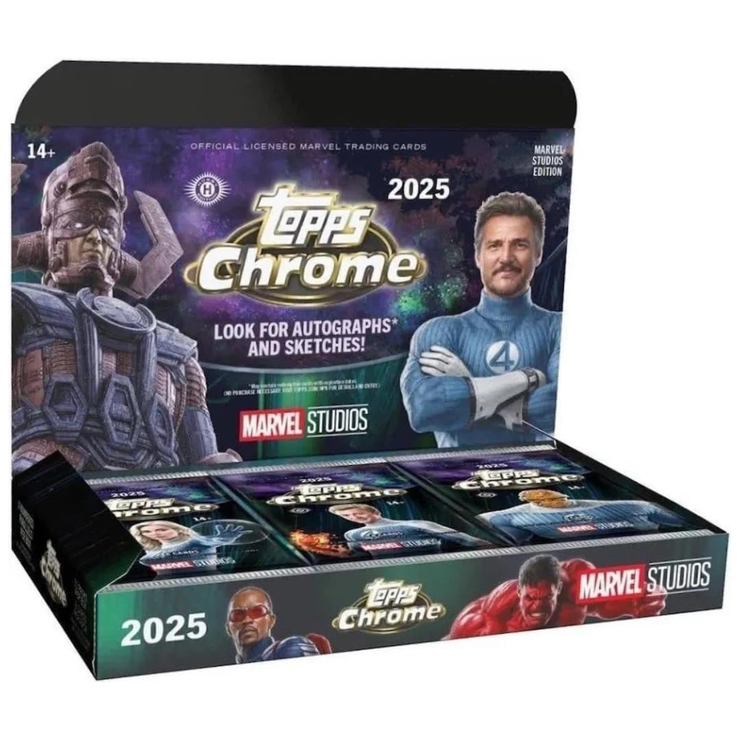 Amazon.com: 2025 Topps Marvel Studios Chrome - Factory Sealed