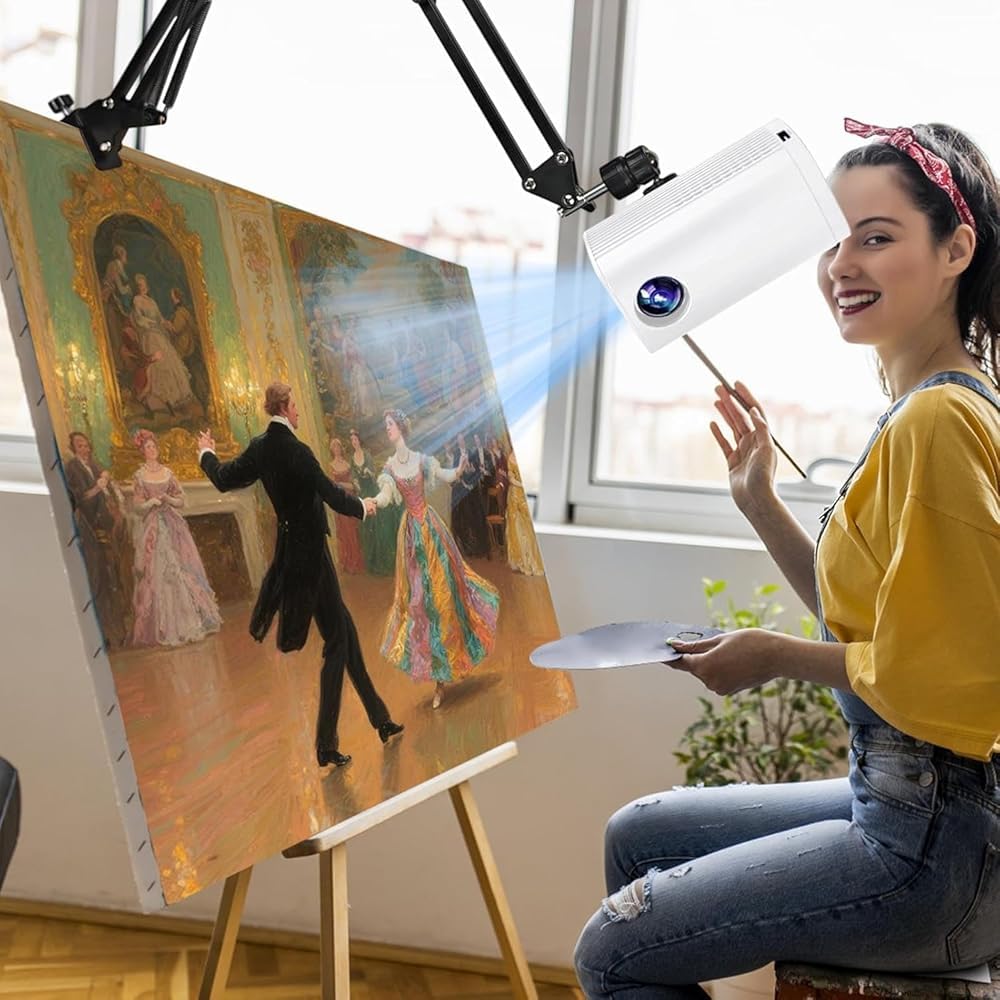 Lampa projektora artystycznego i tablica kreślarska, przenośne narzędzie do szkicowania do samodzielnego rysowania i malowania, łatwe w użyciu, nie wymaga konfiguracji
