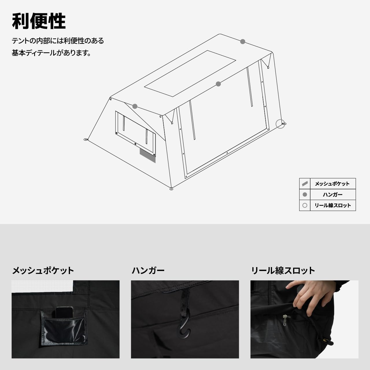 Amazon.co.jp: CAMVIL（カンビル）BOX AIR TENT ボックスエアーテント