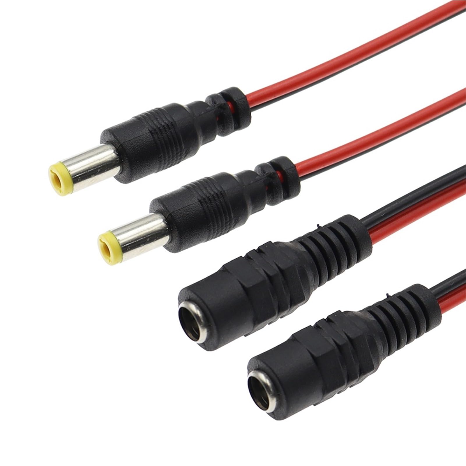 Câble d'alimentation CC mâle femelle 12 V DC adaptateur connecteur de câble 5 pièces (5 pièces mâles)