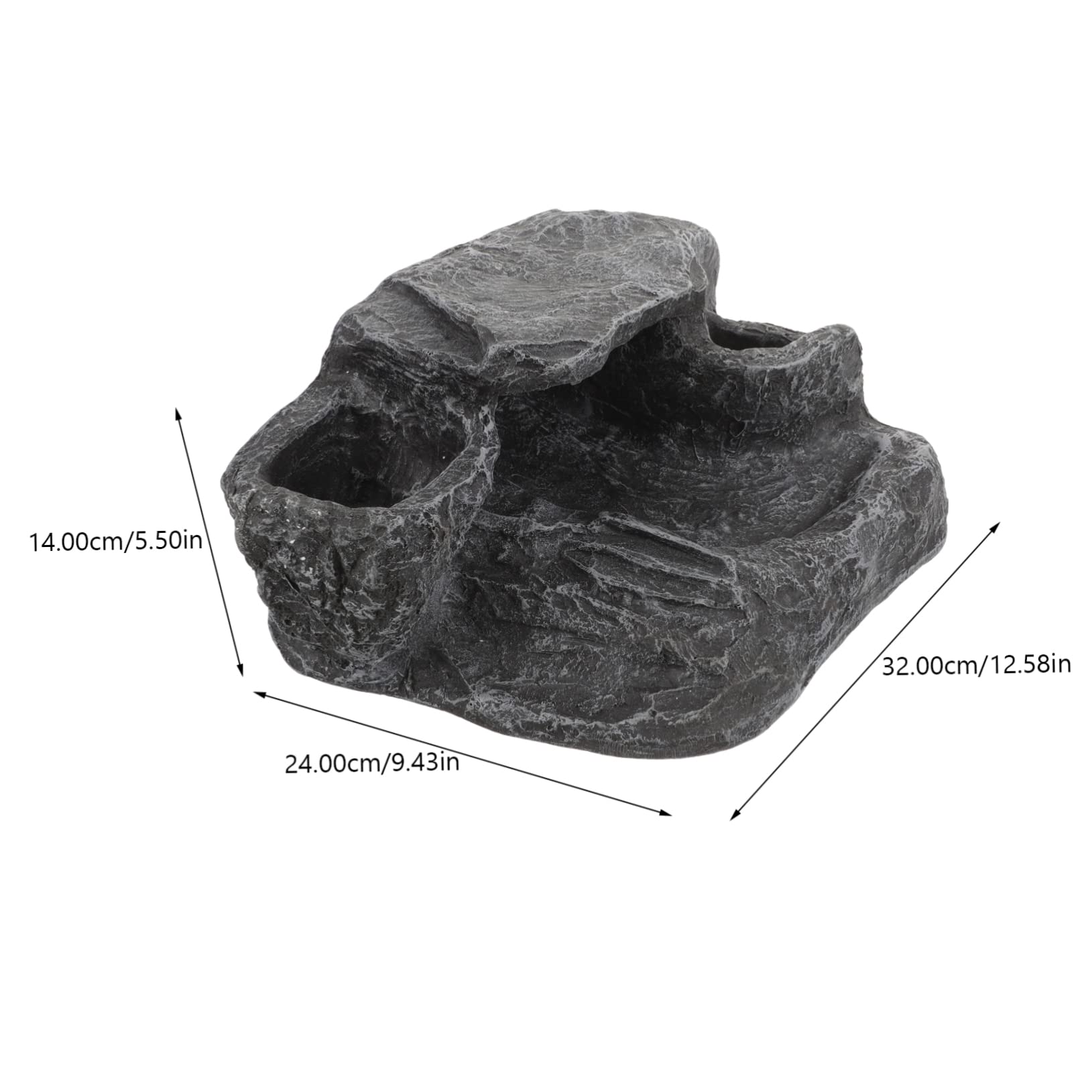 Happyyami Plataforma De Basking para Tortugas De Decorativa Rampas Simuladas para Terrarios y Acuarios para Reptiles como Lagartos y Tortugas Multi-Funcional y Duradera