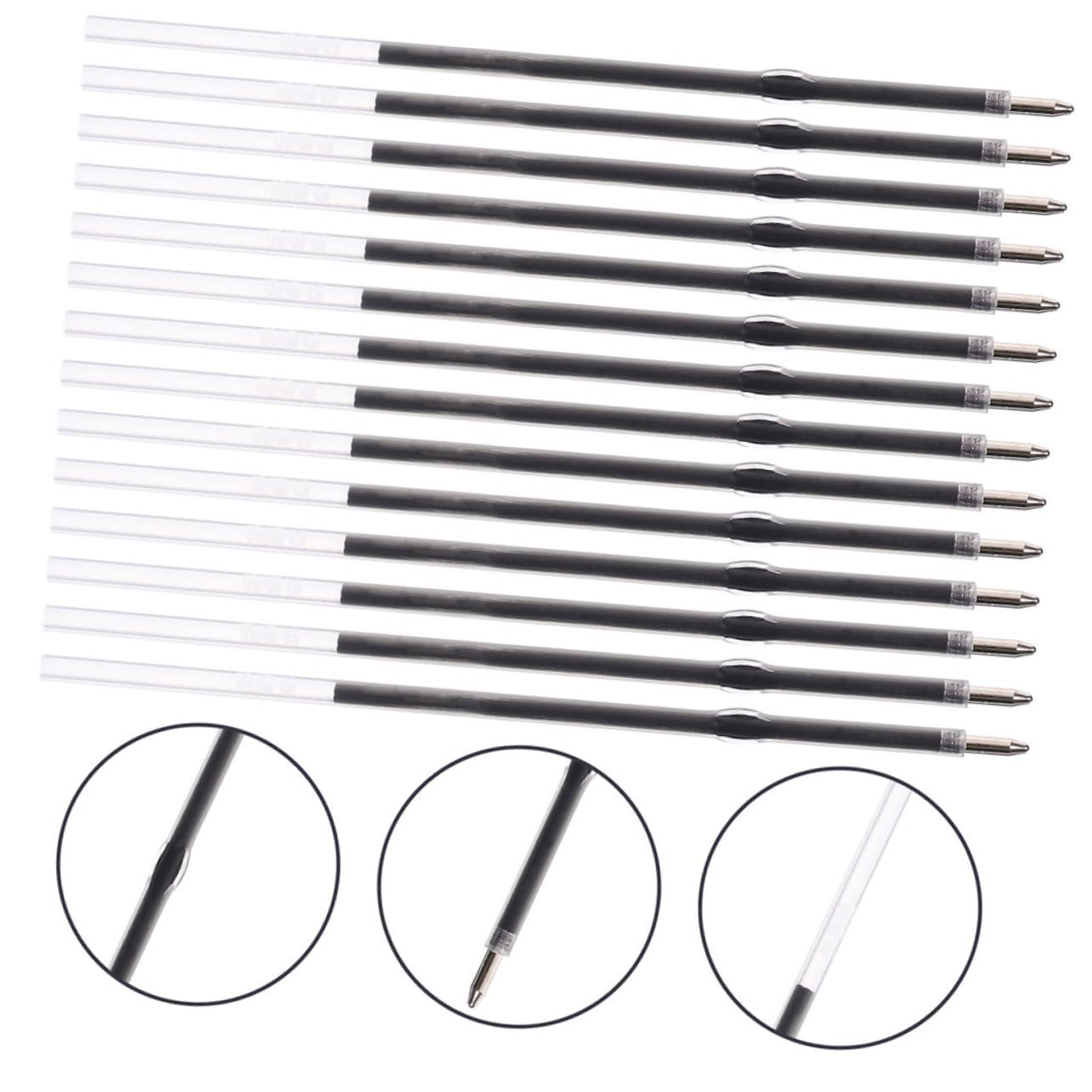 DOITOOL 3 Ensembles Recharge À Séchage Rapide Recharges Pour Stylos Recharger Le Rouleau Encreur Remplacements De Recharge De Stylo Recharges De Stylo De Bureau Plastique 200 Pièces * 3