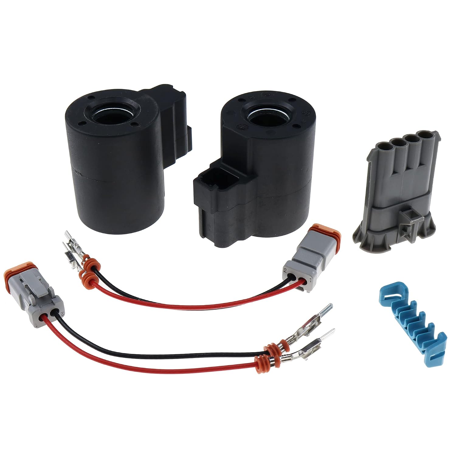 JEENDA Valve Solenoid 87456900 190443A1 134126 Compatible with Case Construction Industrial 570LXT 570MXT 580L 580M 580 Super L 580 Super M 585G 586G 588G 590 590 Carraro New Holland LV80 U80