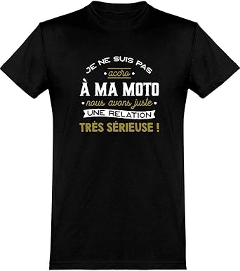 T Shirt Homme Pas Accro A Ma Moto 2 Cadeau Homme Fete Des Peres Humour Papa Anniversaire Original Rigolo Humoristique Amazon Fr Vetements