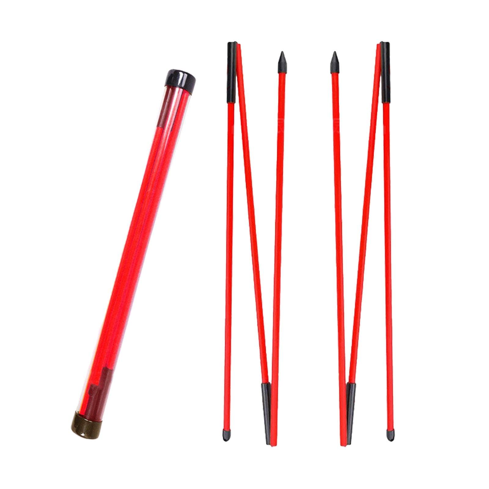 Eayoly Golf Swing Trainer Aid | Portable Golf Training Equipment, Golf Practice Rods for Aiming, Putting, Full Swing Trainer, Corrector with Clear Tube Case, Portable Golf Training