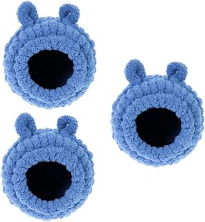 Ipetboom 3 Pçs Ninho De Pássaro Ninho De Papagaio Gaiolas De Pássaros Para Calopsitas Rede De Pelúcia Gaiola De Papagaio Snuggle Cabana Gaiola De Casa De Pássaros Beija-Flor Cama De Rede
