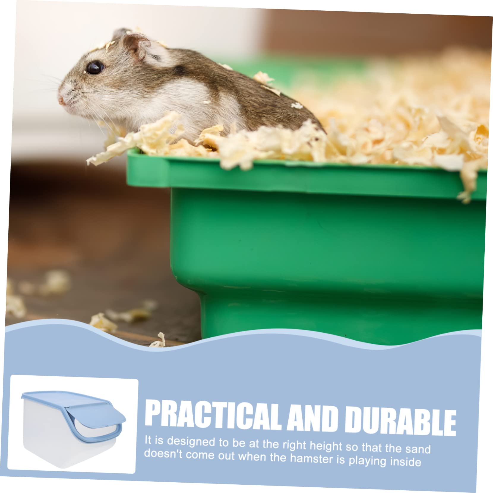 Hamsterbadezimmer Aus Pp-pe Sandbadebox Für Kleintiere Kompakt Und Leicht Zu Reinigen Für Hamster Und Chinchillas