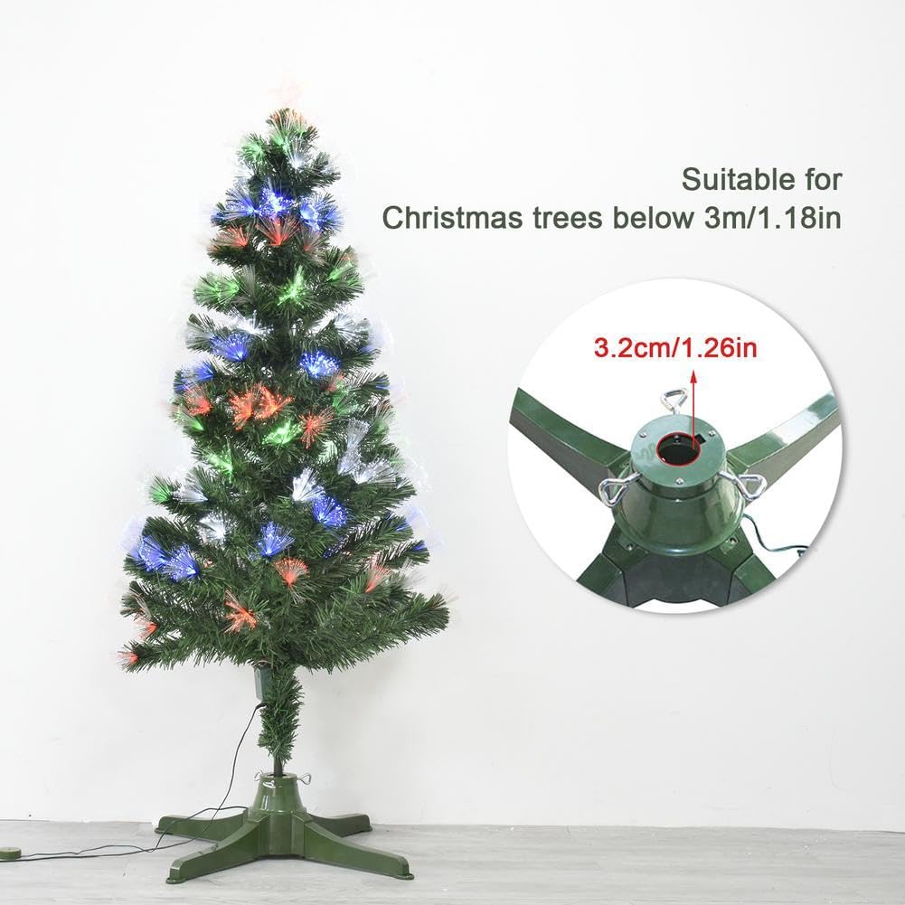 Soporte para árbol de Navidad ajustable giratorio de 360 ​​grados, soporte para árbol de Navidad artificial, base para árbol de Navidad con fácil uso, para decoraciones navideñas, hogar, oficina 65cm