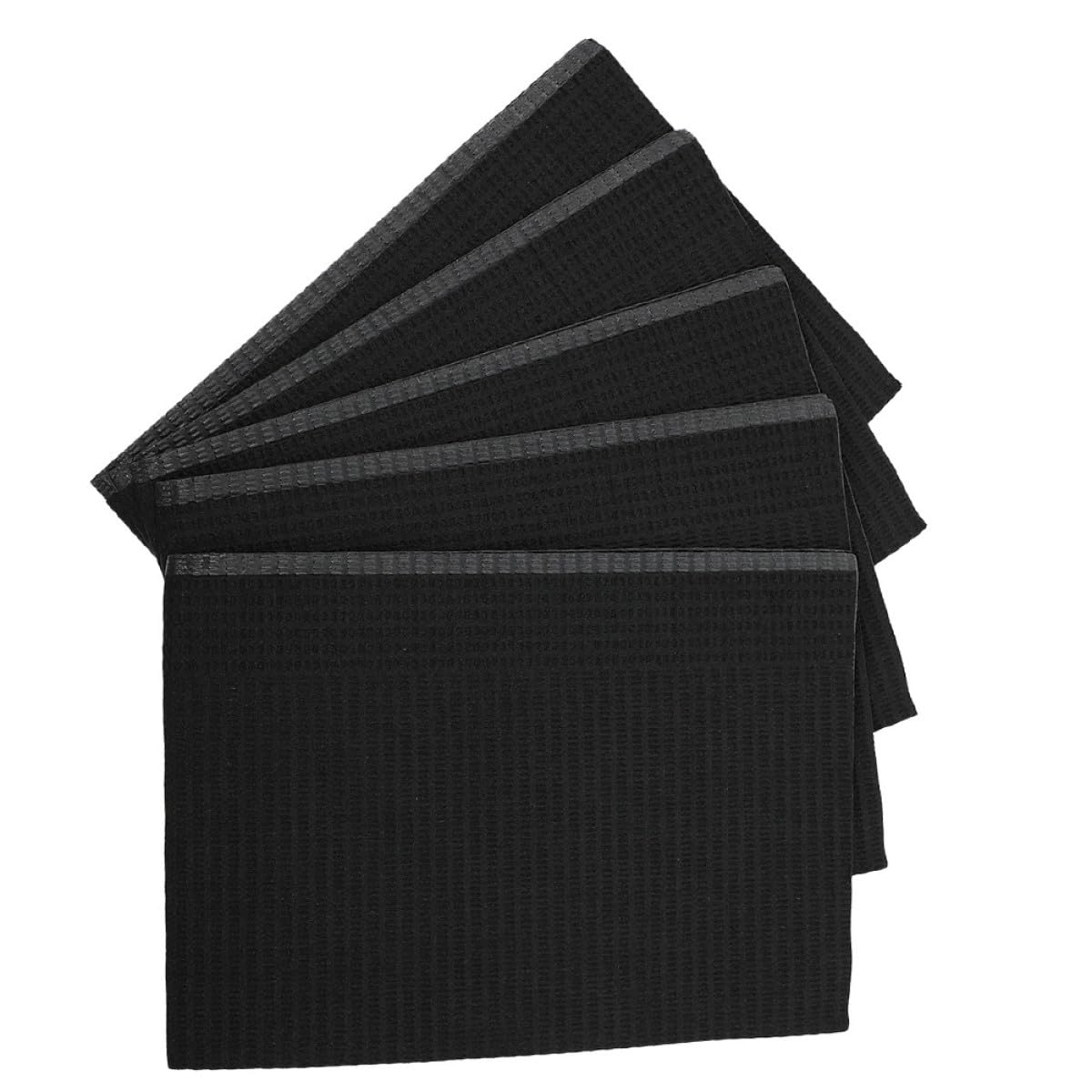 Abaodam Tovagliette Monouso per Manicure 125 Pezzi Nero, Tappetino da Scrivania Assorbente per Nail Art, Protezione per Saloni di Bellezza e Centri Estetici
