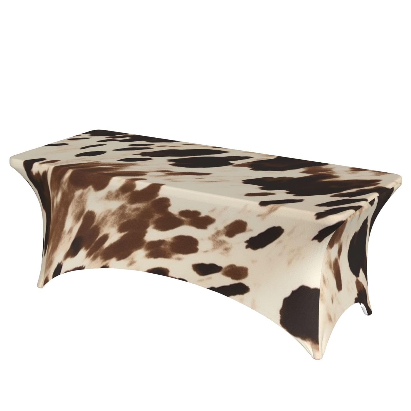 Nappe imprimée vache lavable finie la corvée de repassage pour vos tables de buffet 1,8 m