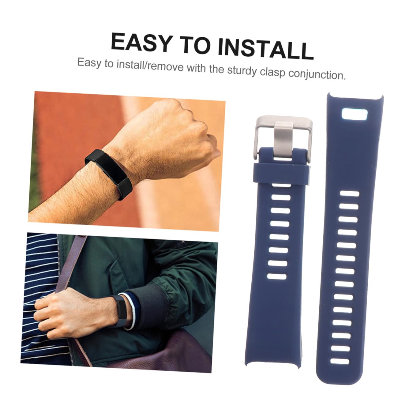 Silikonarmband Für Smartwatches Schnellverschluss Ersatz-uhrenarmband Flexibel Und Haltbar Komfortables Tragegefühl Für Herren Und Damen Geeignet Für Sport Und Freizeit