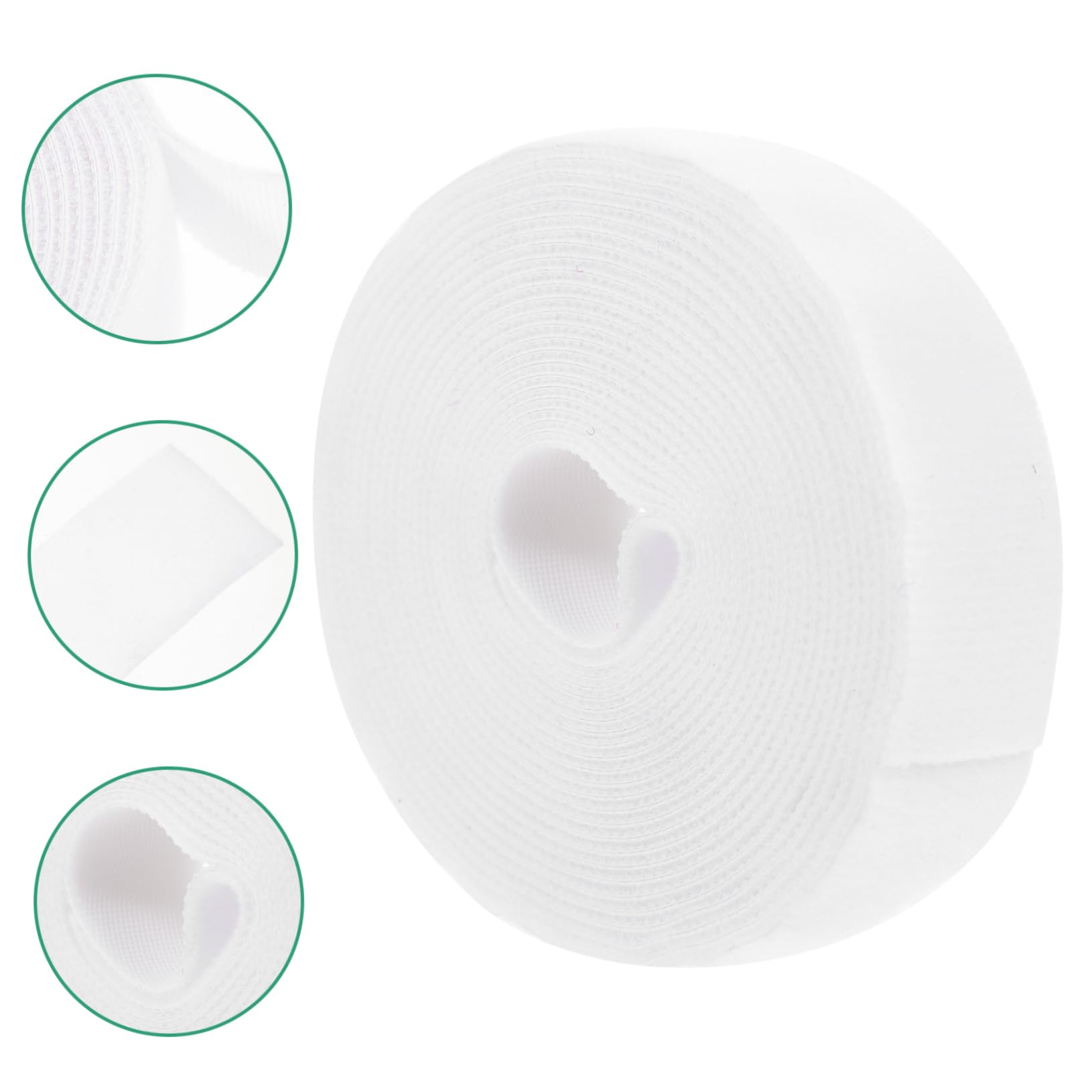 GALPADA 2pcs Soccer Goal Net Fastening Straps Hook Loop Tape Roll Cable Management Tape for Soccer Nets