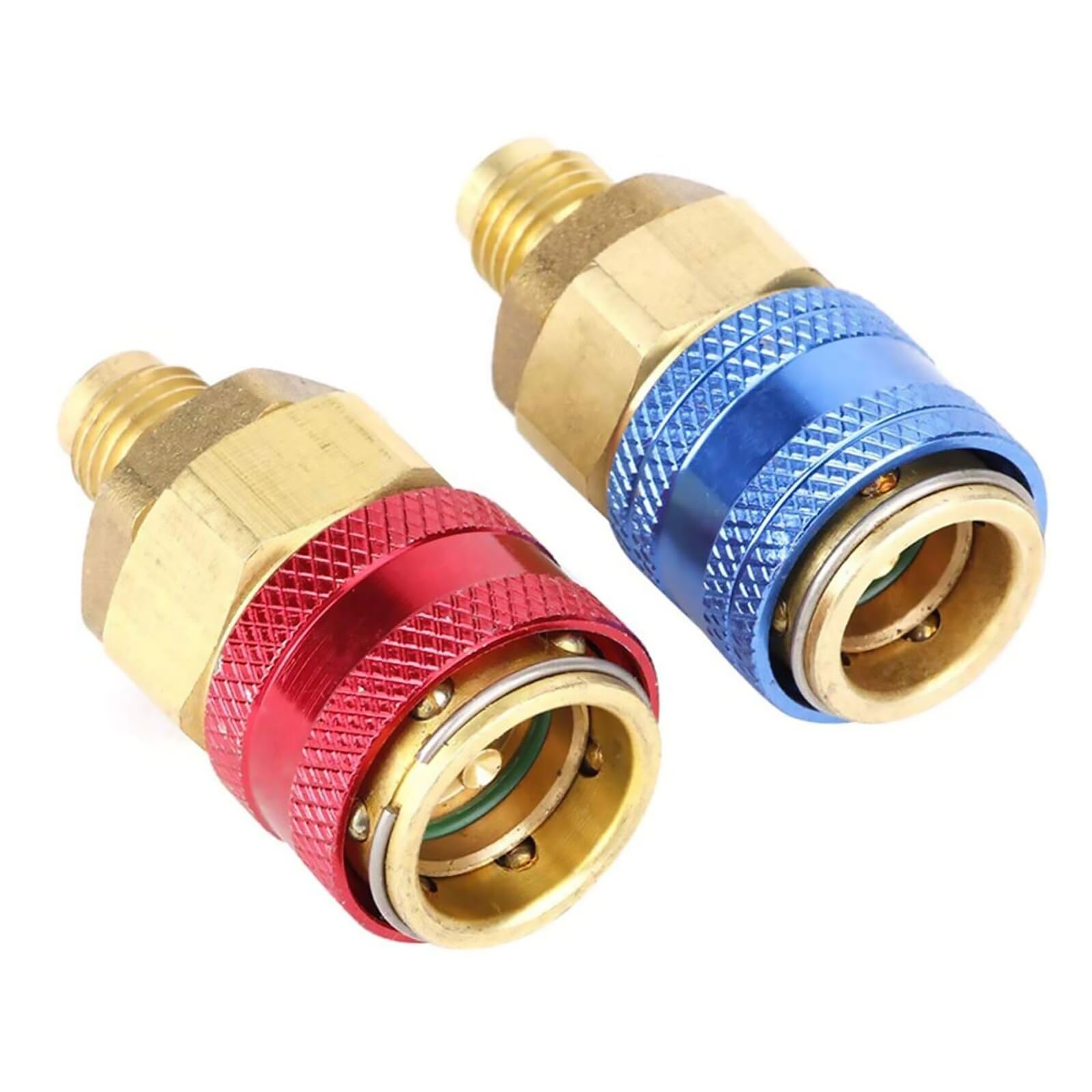 NATEFEMIN 2X High/Low Car Side Quick Coupler Auto Air-Conditioning Hose Adapter Fitting Connector Tool