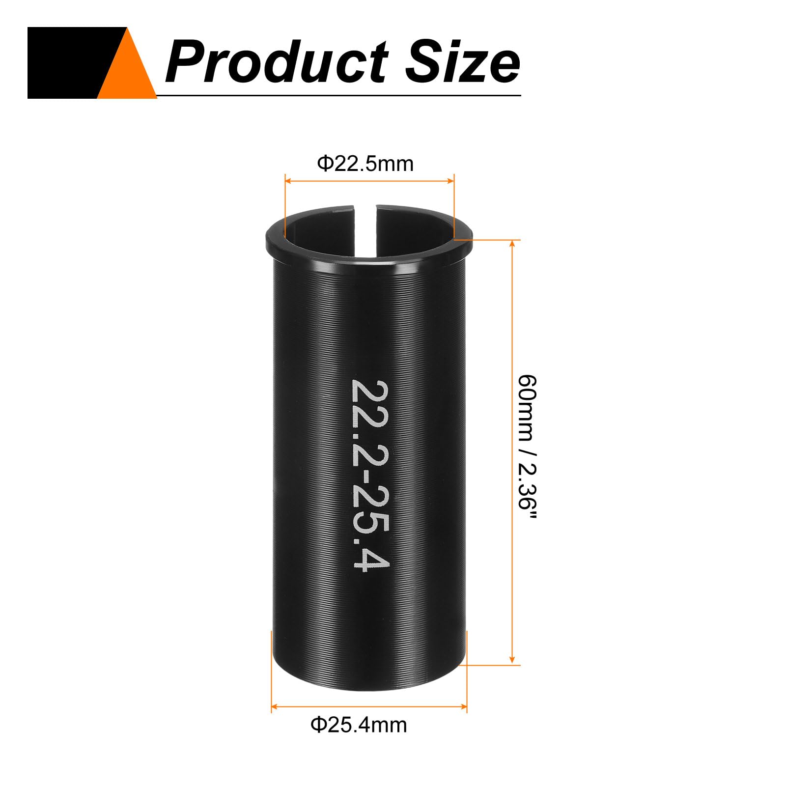 sourcing map Alloy Bike Seat Post Reducer Shim Aluminum Bicycle Reducing Sleeve Conversion Seat Post Tube Adapter for Mountain Bike Road Bike City Bike