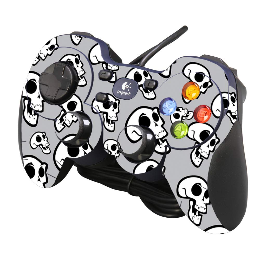 MightySkins Skin Compatible with Logitech Gamepad F310 - Laughing Skulls | Protective, Durable, and Unique Vinyl Decal wrap Cover | Easy to Apply, Remove, and Change Styles | Made in The USA