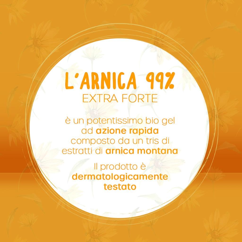 Saf.Nutraceutica - Arnica 99% pour Chevaux Usage Humain Biogel Extra Fort, à Action Rapide, 99% Naturel, Super Concentré avec Trois Extraits d'Arnica Montana, Testé Dermatologiquement, 100 ml