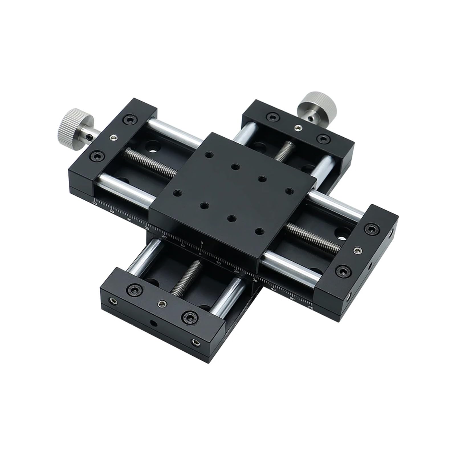 40 mm 60 mm Oś XY Stolik z ręcznym ruchem, poprzeczny stół przesuwny, śruba trójkątna, śruba ślizgowa ze stali nierdzewnej (oś XY 60x60)