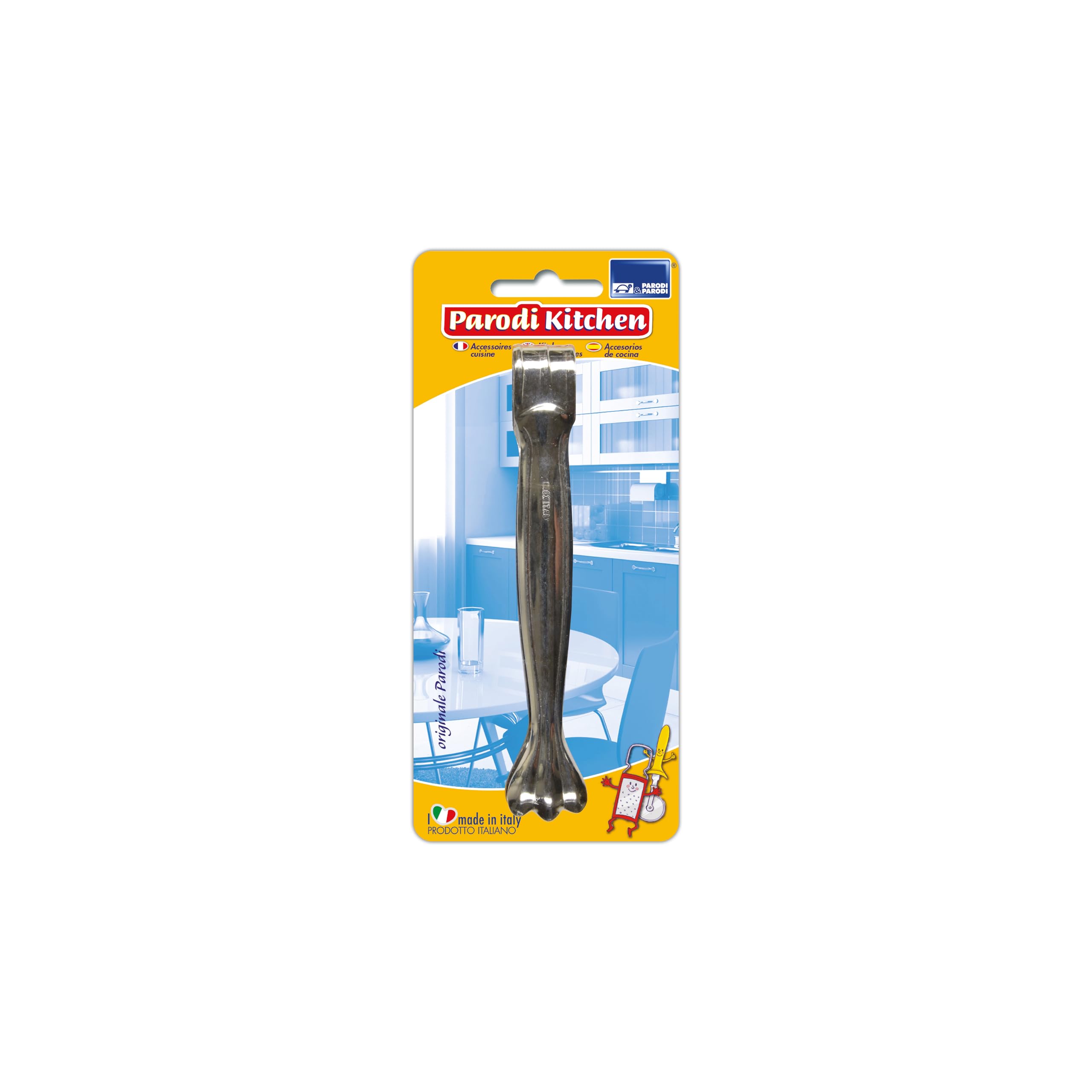 PARODI & PARODI - Stainless Steel Ice Tongs, Kitchen Utensil, 12 cm