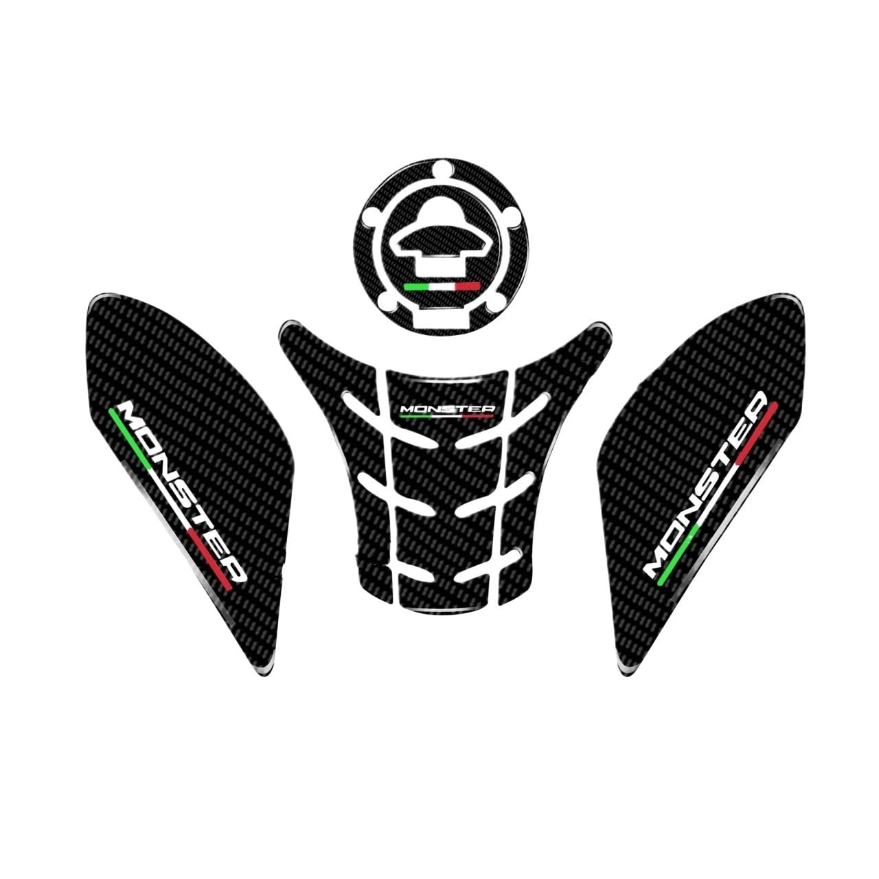 Autocollants de protection réservoir moto anti-rayures Monster 797