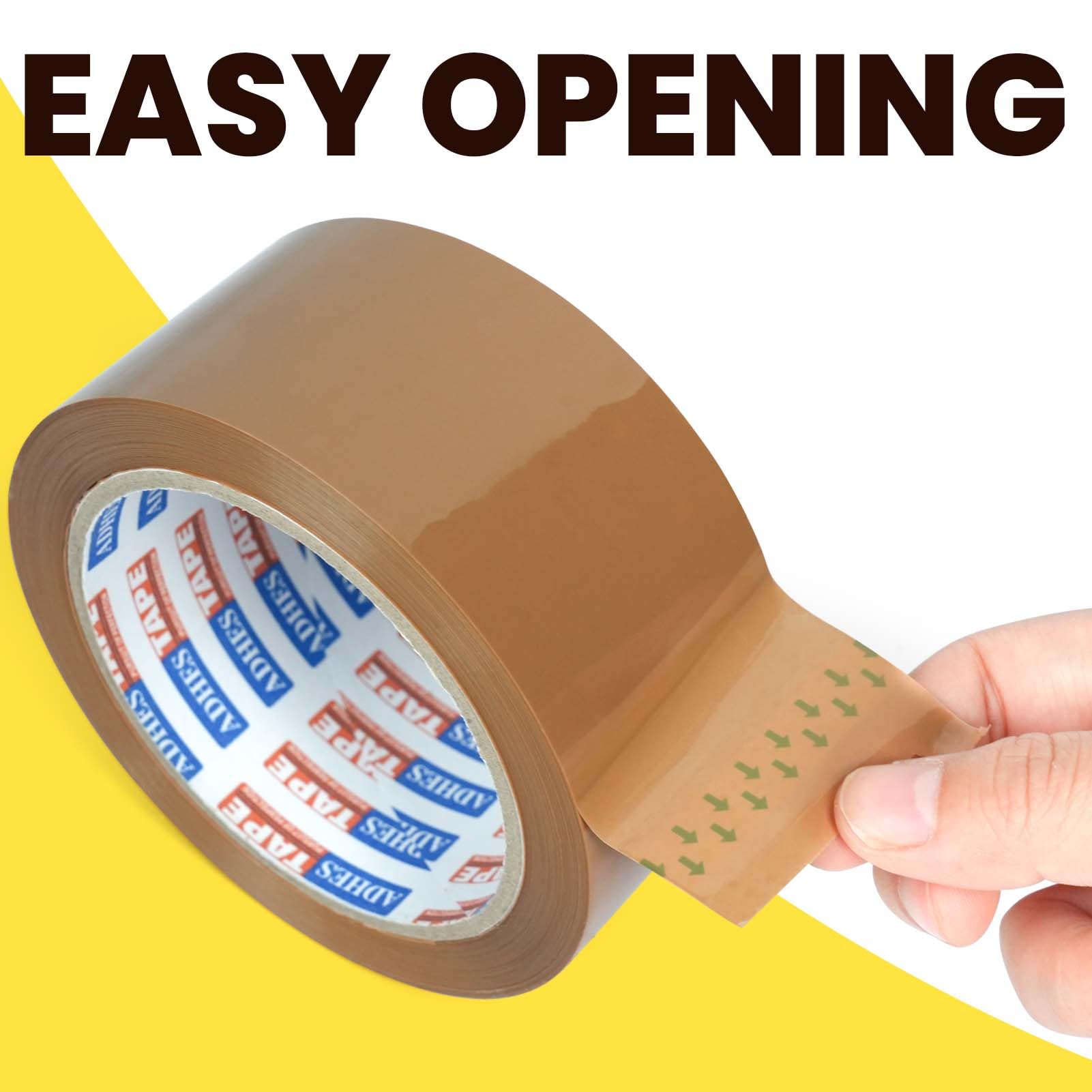 Cinta De Embalaje Marrón - Rollo De 48 Mm X 66 M, Adhesivo Fuerte, Ideal Para Cajas De Mudanza, Paquetes, Oficina O Hogar