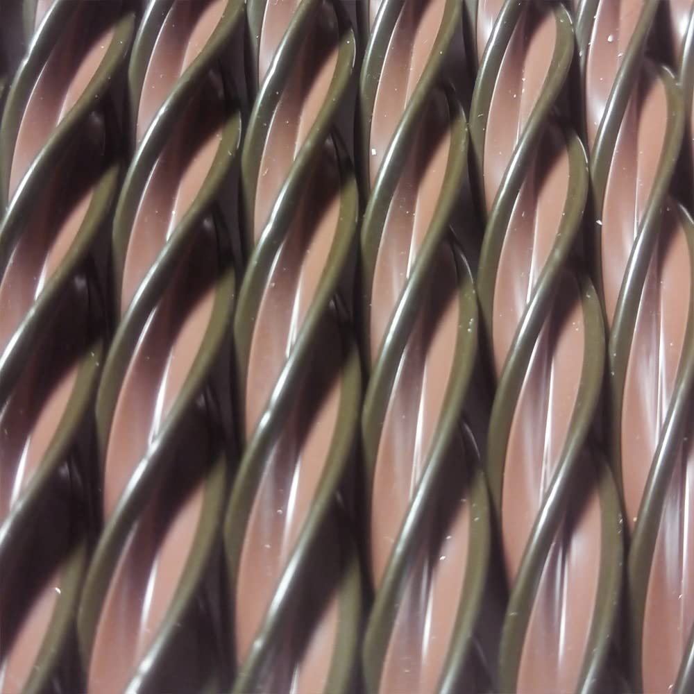 Zasłony zewnętrzne Drzwi Cordon | Paski z tworzywa sztucznego PVC i aluminium Bar | Idealny na taras i ganek | Anti-Fly | Dark Beżowy | 210 * 90