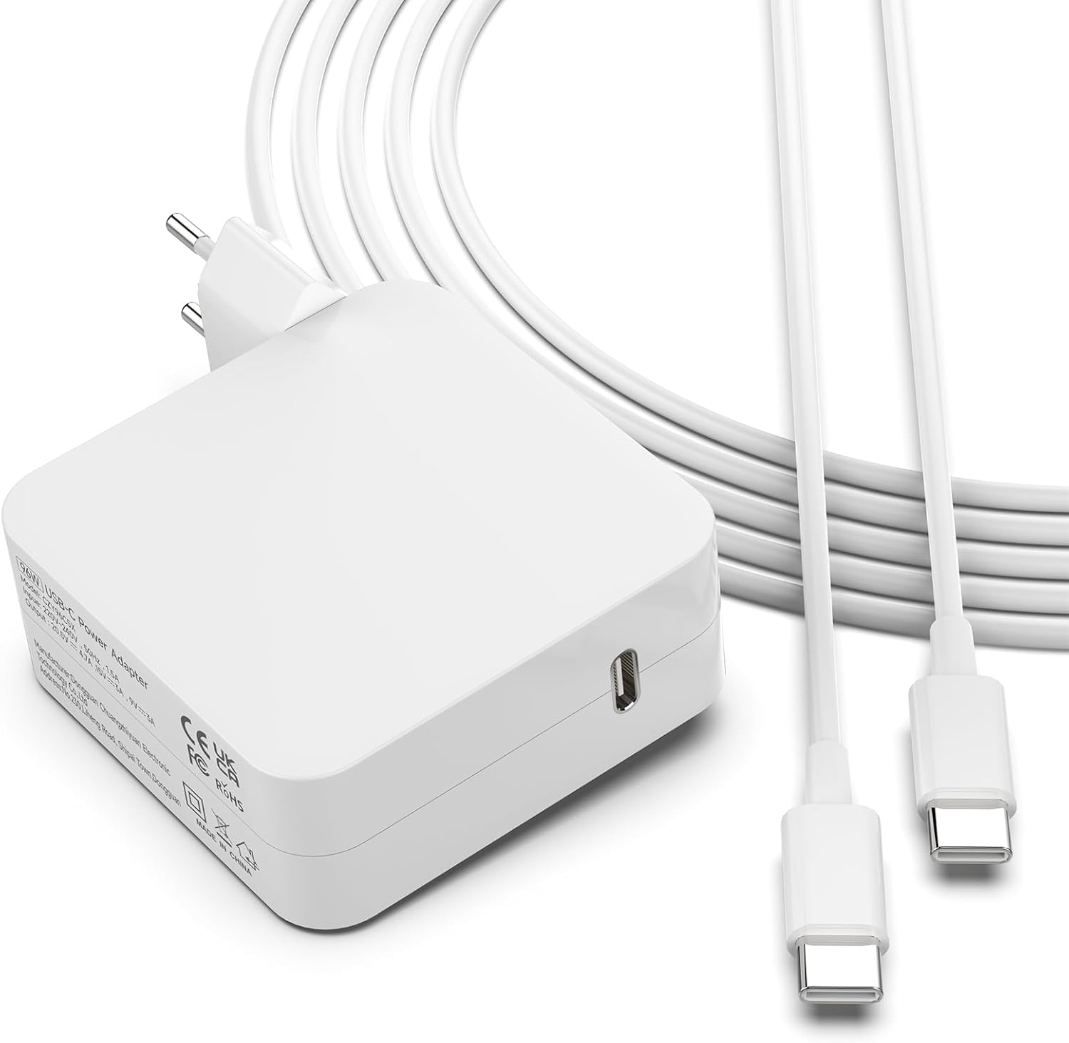 96W Alimentatore USB C Caricatore per Macbook Pro Air 13 15 16 Pollici 2020 2019 2018 2017 2016 Charger iPad Pro 11 12.9 pollici Caricabatterie 87W AC Adapter Cavo USB C a C 2M
