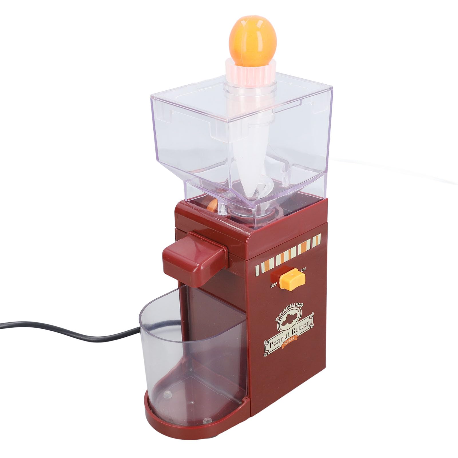 Ejoyous Nussmühle Elektrisch, Mandelmühle mit Abnehmbarem Mahlwerk Erdnussbuttermaschine Nussbutter Maschine, für Mandeln Cashewnüsse Haselnüsse Erdnüsse (EU-Stecker 220 V)