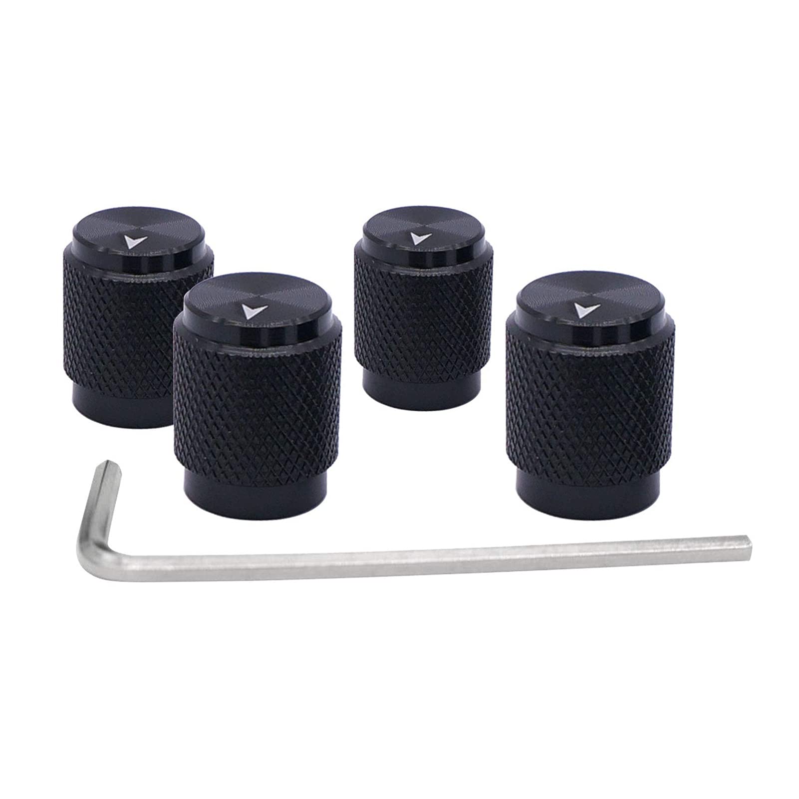 Boutons de potentiomètre en aluminium de 12,5x16 mm pour arbre rotatif de 6 mm