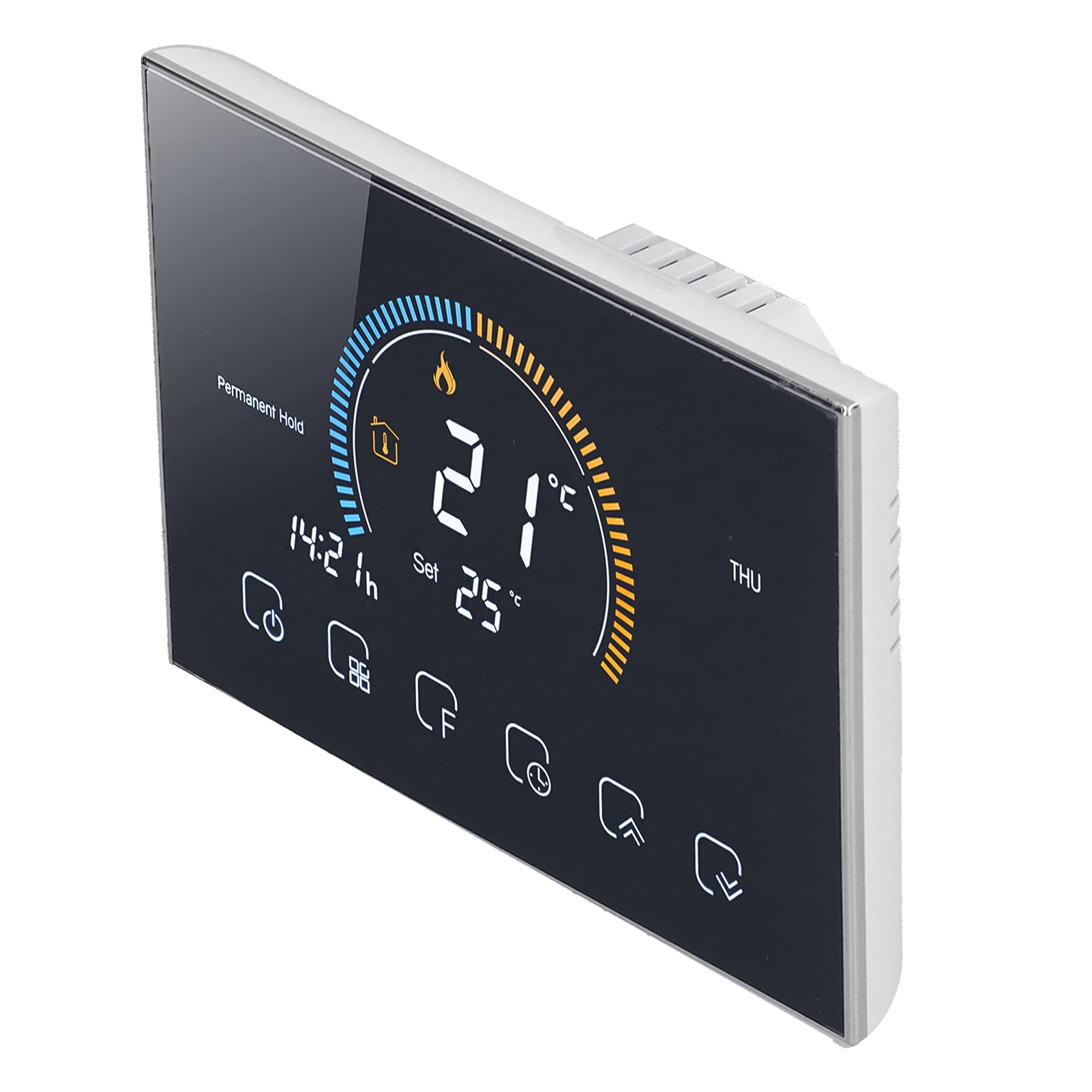 Yctze Termostato Intelligente con Touchscreen LCD da 4,8 Pollici per Un Accurato Controllo della Temperatura - Termostato Programmabile AC e Scaldabagno (#1)