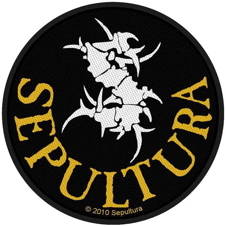 Sepultura Men's Circular Logo Woven Patch Black