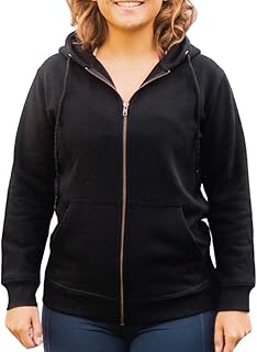 100% Organic Cotton Women's Zip Up Hoodie - Fair Trade Certified Zipper ...