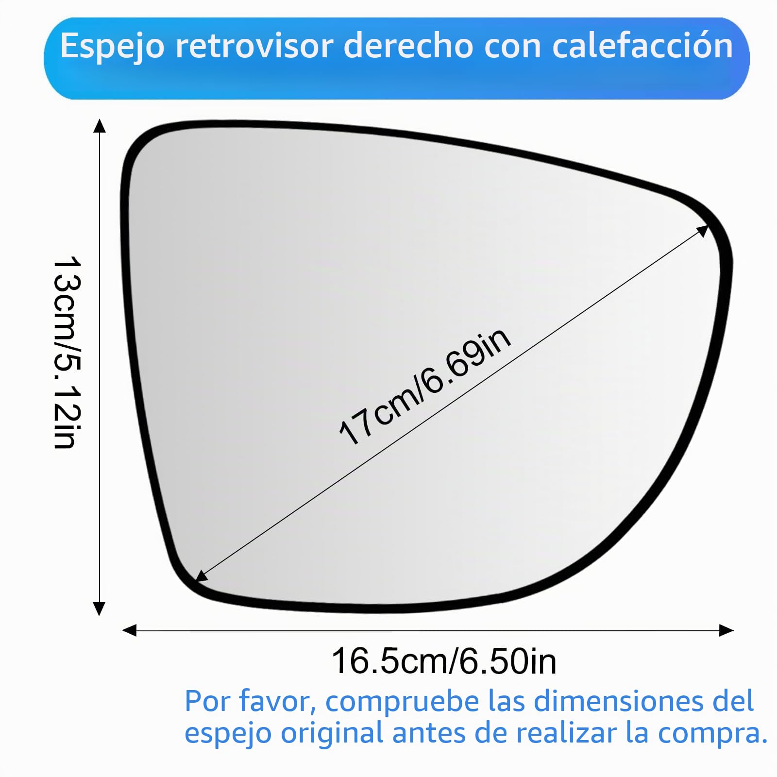 Mingke Cristal Espejo Retrovisor Derecho para Renault Clio 4 Captur Zoe 2012-2019 Nissan Micra 2016-2023 Retrovisor Exterior Calefactable Ajustable