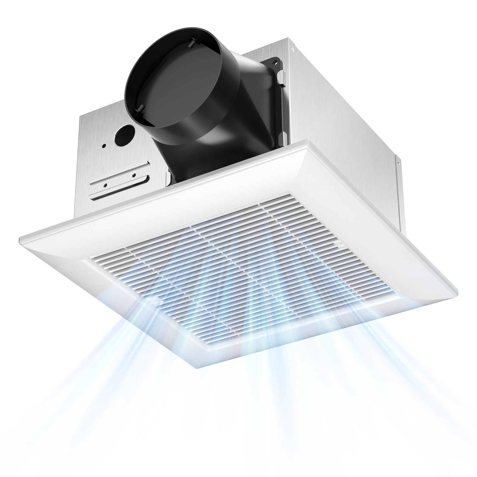 Amico Bathroom Exhaust Fan, 1.0 Sones, 110 CFM, Low Noise, Household Bath Ventilation Fans, Ceiling Mounted, No Attic Access Needed, Ceiling Opening 9.4''x9.4''- ETL & FCC Certified