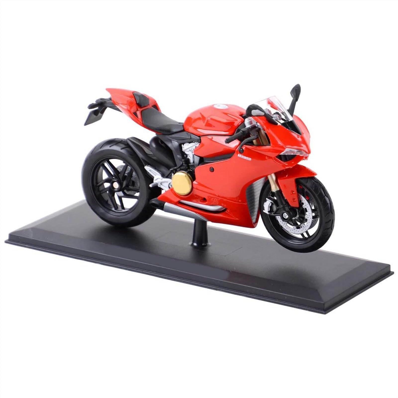 Modello in Scala per Ducati Panigale 1199 1/12 Die Cast Veicoli da Collezione Hobby Modello di Moto Giocattolo con Supporto